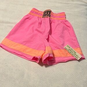 Vintage 1990 OP Pink and Orange High Waist Women's Shorts